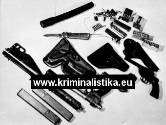Waffen im Haus Hubert Pilčík gefundene