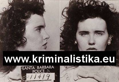 Policejní fotografie Elizabethy Shortyové